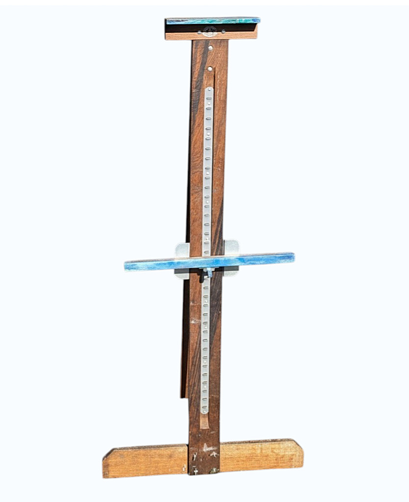 Antique Anco Bilt Large Wooden Floor Easel Folding Artist Studio Decor 4 - 8 ft