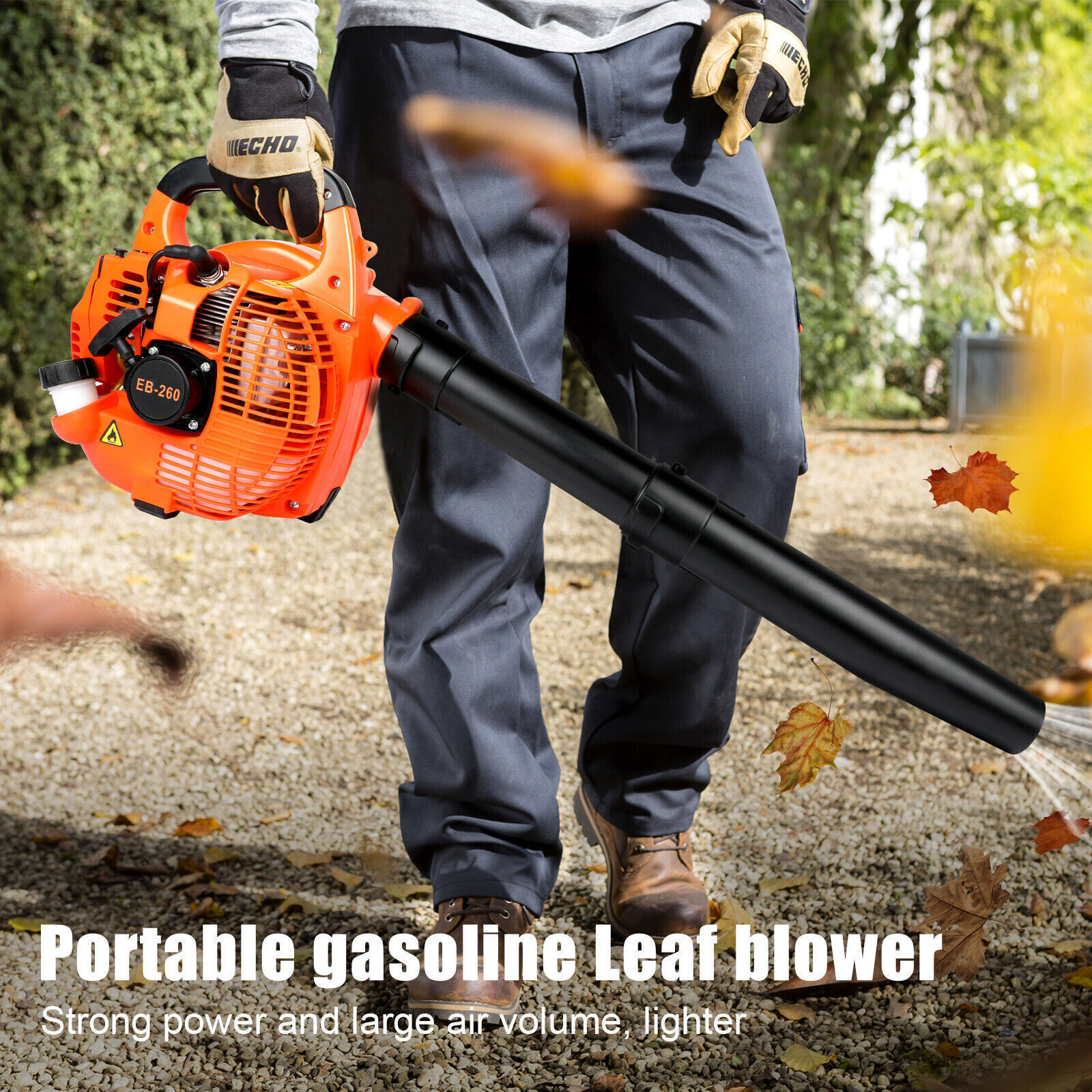 Handheld Leaf Blower Gas Powered 2-Stroke Commercial Heavy Duty Grass Yard Clean