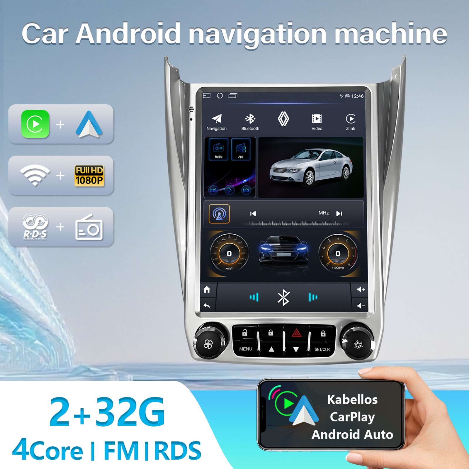 9.7" Car Radio Fits Chevrolet Equinox 2010- 2017 GPS Navi Player Stereo Android