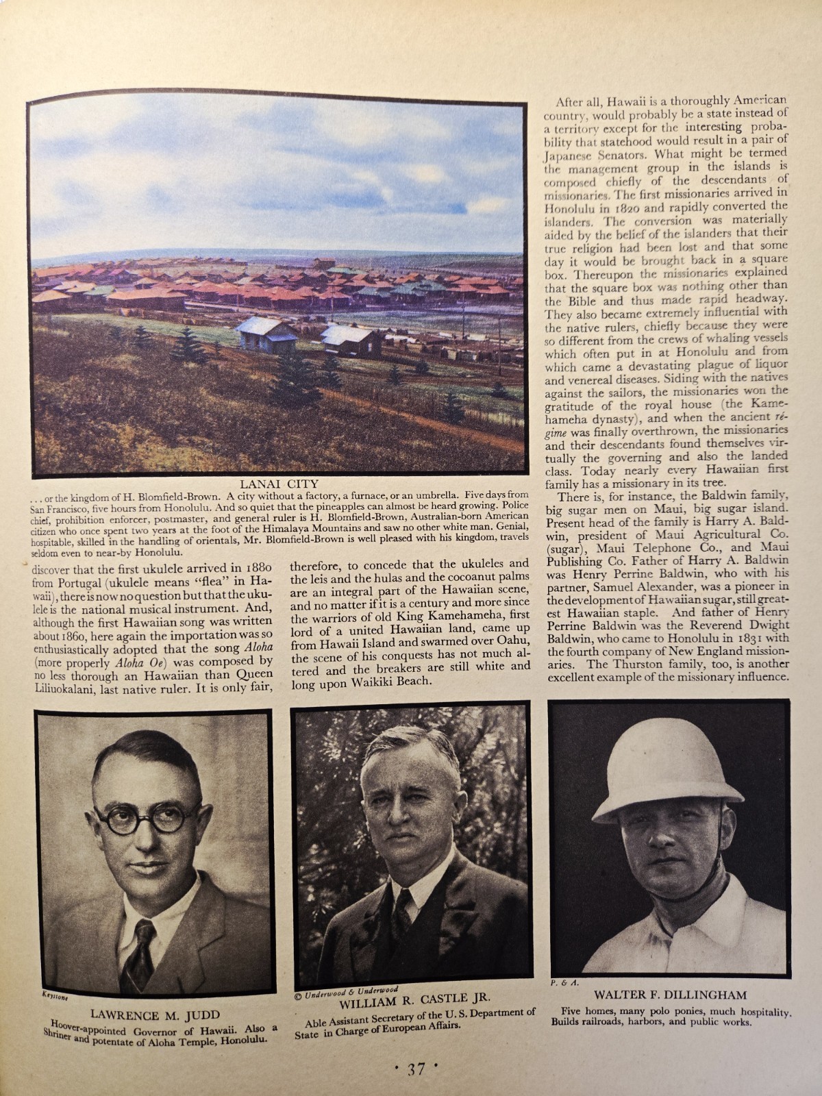 1930 Pineapples In Paradise Magazine Article Hawaiian Pineapple Co Lanai Dole