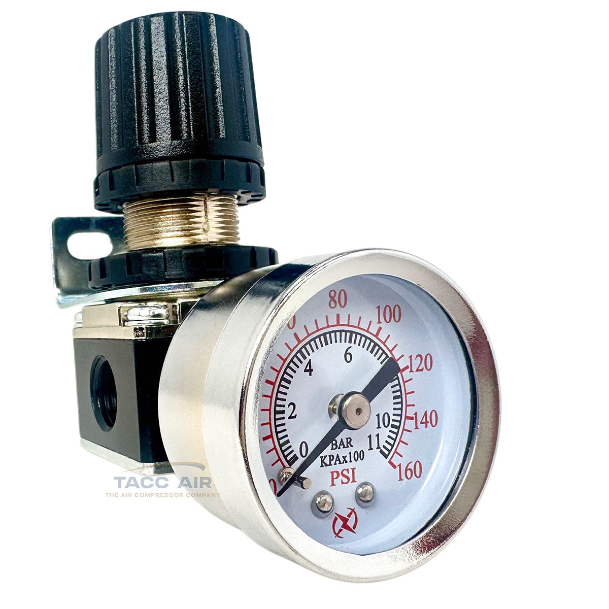 New 1/4" Mini Pressure Regulator W/ Gauge For Compressed Air compressor