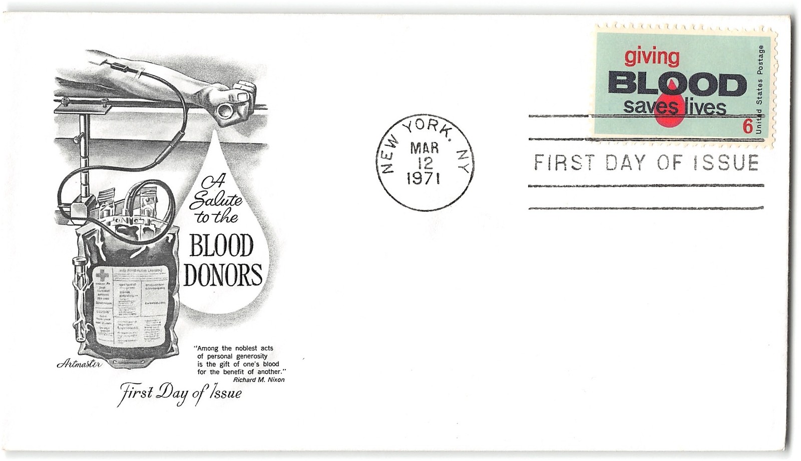 US #1425 FDC, 1971, Artmaster
