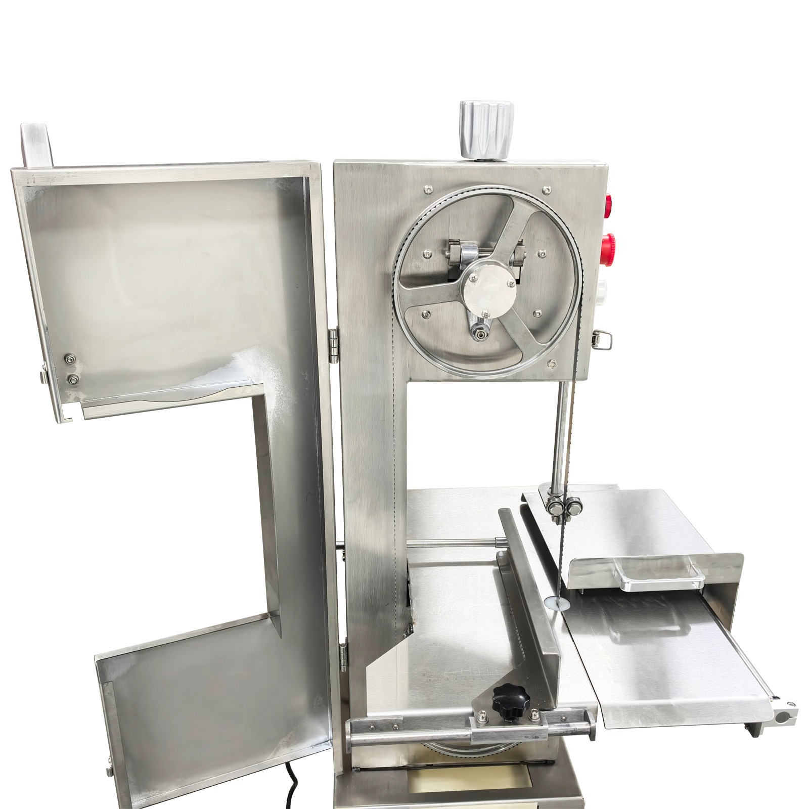 Electric Bone Saw Commercial Frozen Meat Cutter Stainless Steel Band Saw 110V