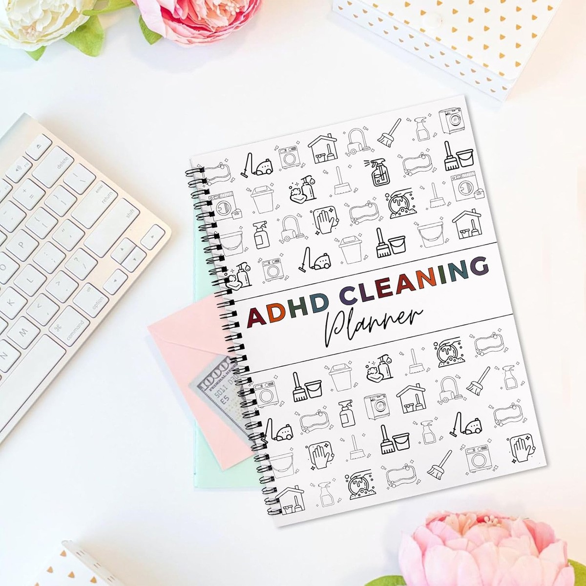 ADHD Cleaning Planner, Cleaning Schedule and Checklist, Undated Daily and Weekly
