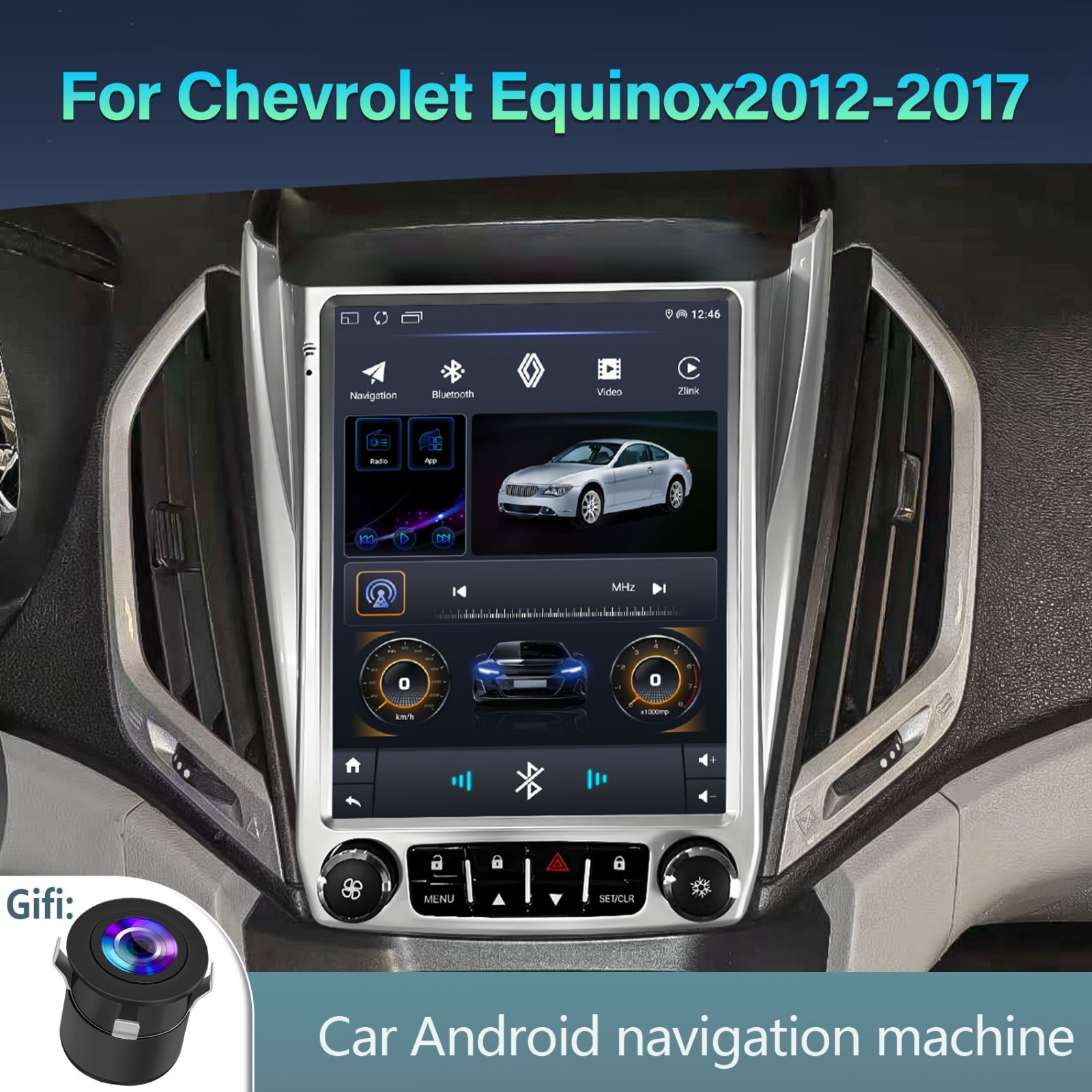 9.7" Car Radio Fits Chevrolet Equinox 2010- 2017 GPS Navi Player Stereo Android