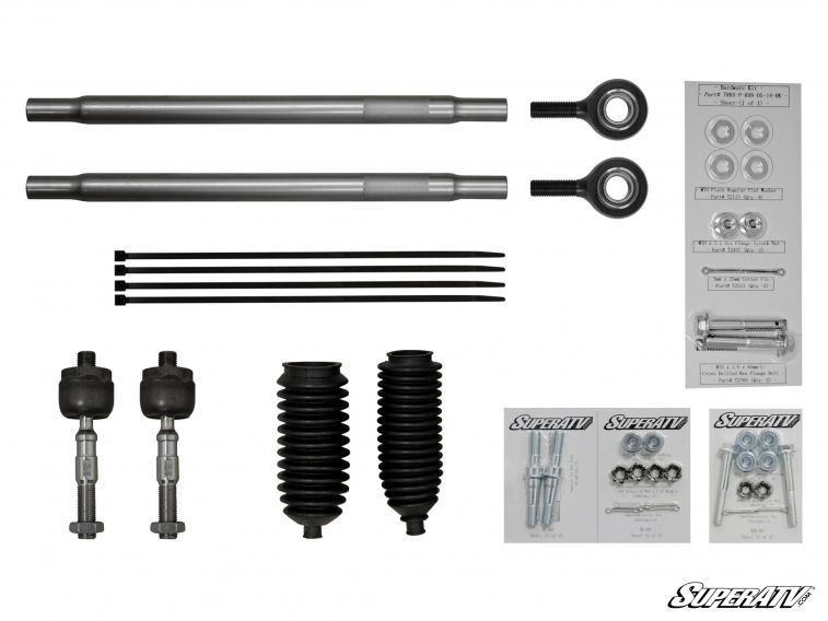 SuperATV Heavy Duty Tie Rod Kit for Polaris RZR XP 1000 (2014-2018)