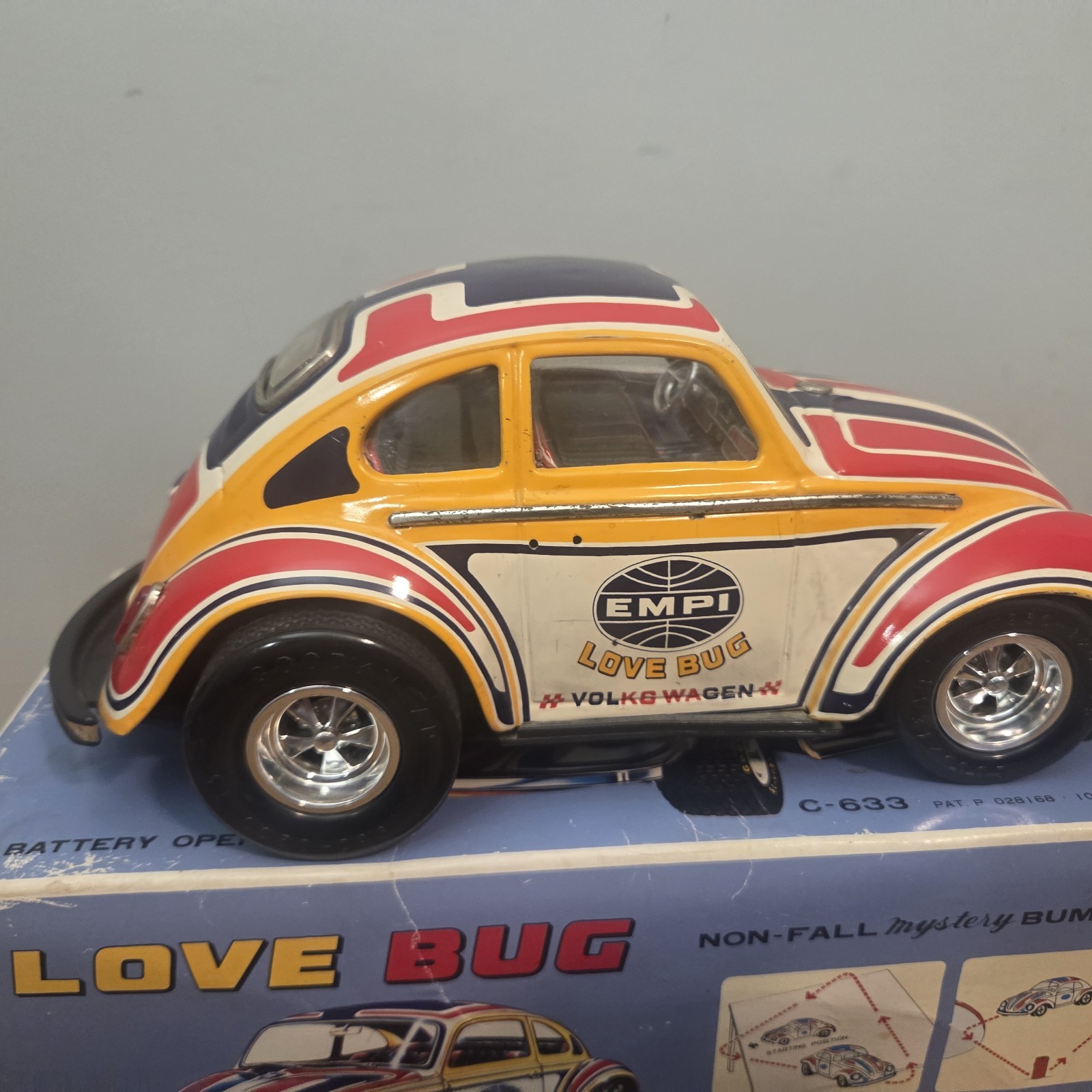 Volkswagen By Taiyo Empi Love Bug C-633 W/ Original Box Non Tested Beetle Car
