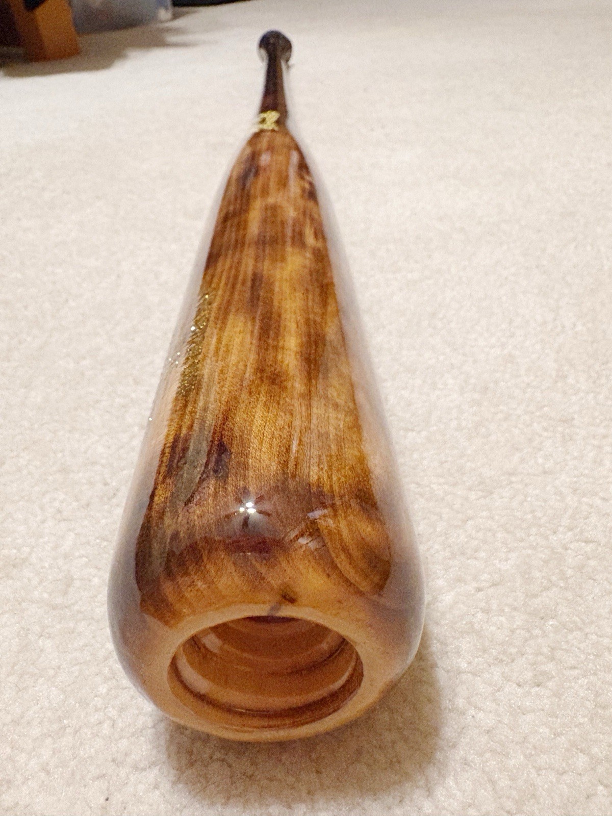 Hybrid Handle Maple Wood Baseball Bat 33in 30.5oz. Full Tapered Flame Treated