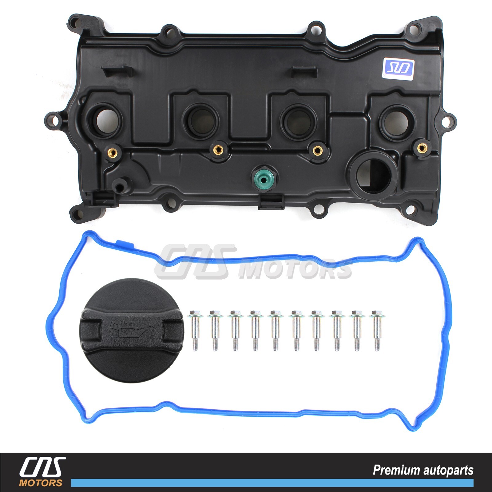 Valve Cover w/ Gasket & Cap & Bolt For Nissan Altima Rogue Pathfinder 2013-2017