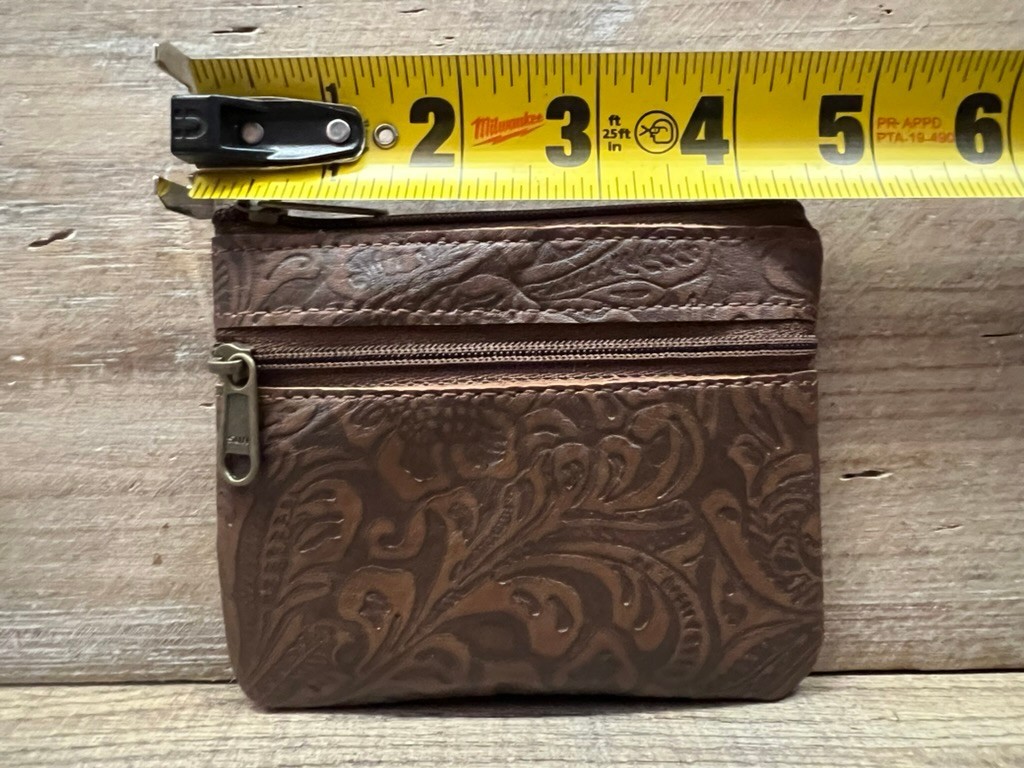 Genuine Cowhide and Leather Coin Purse