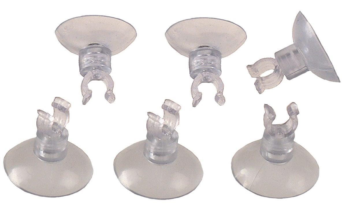 Airline tubing clips/suction cups x6 Clear underwater safely holds tubing down