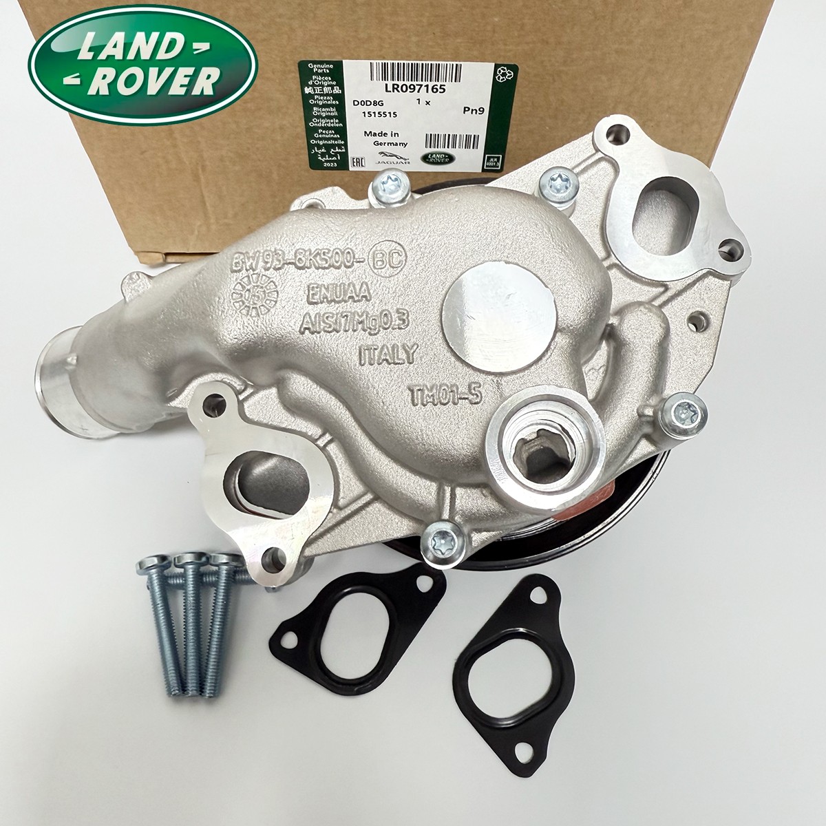 Land Rover LR097165 WATER PUMP for LR4 Sport Range Rover Jaguar 3.0/5.0L SC