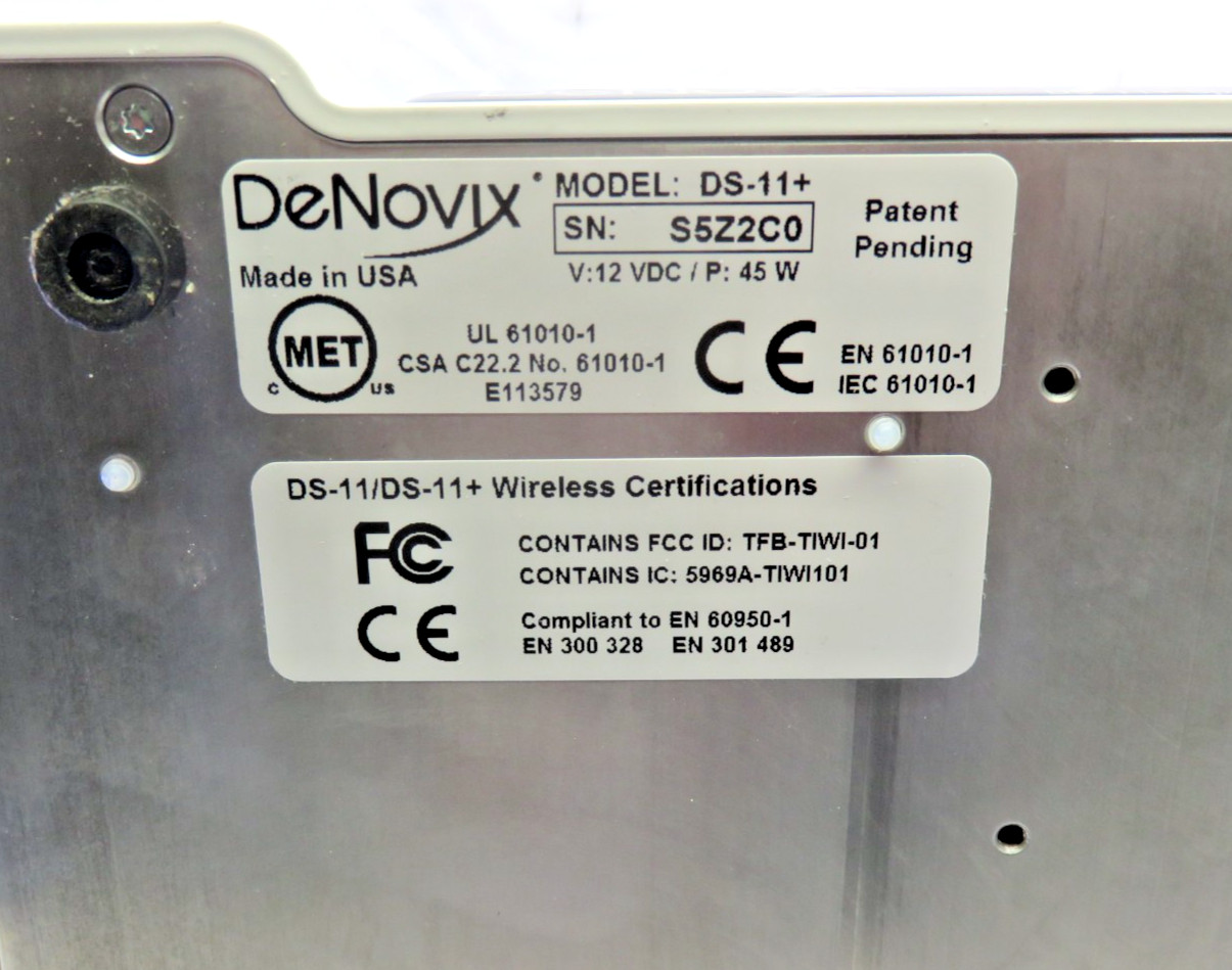 DeNovix DS-11+ Spectrophotometer, For Parts/Repair
