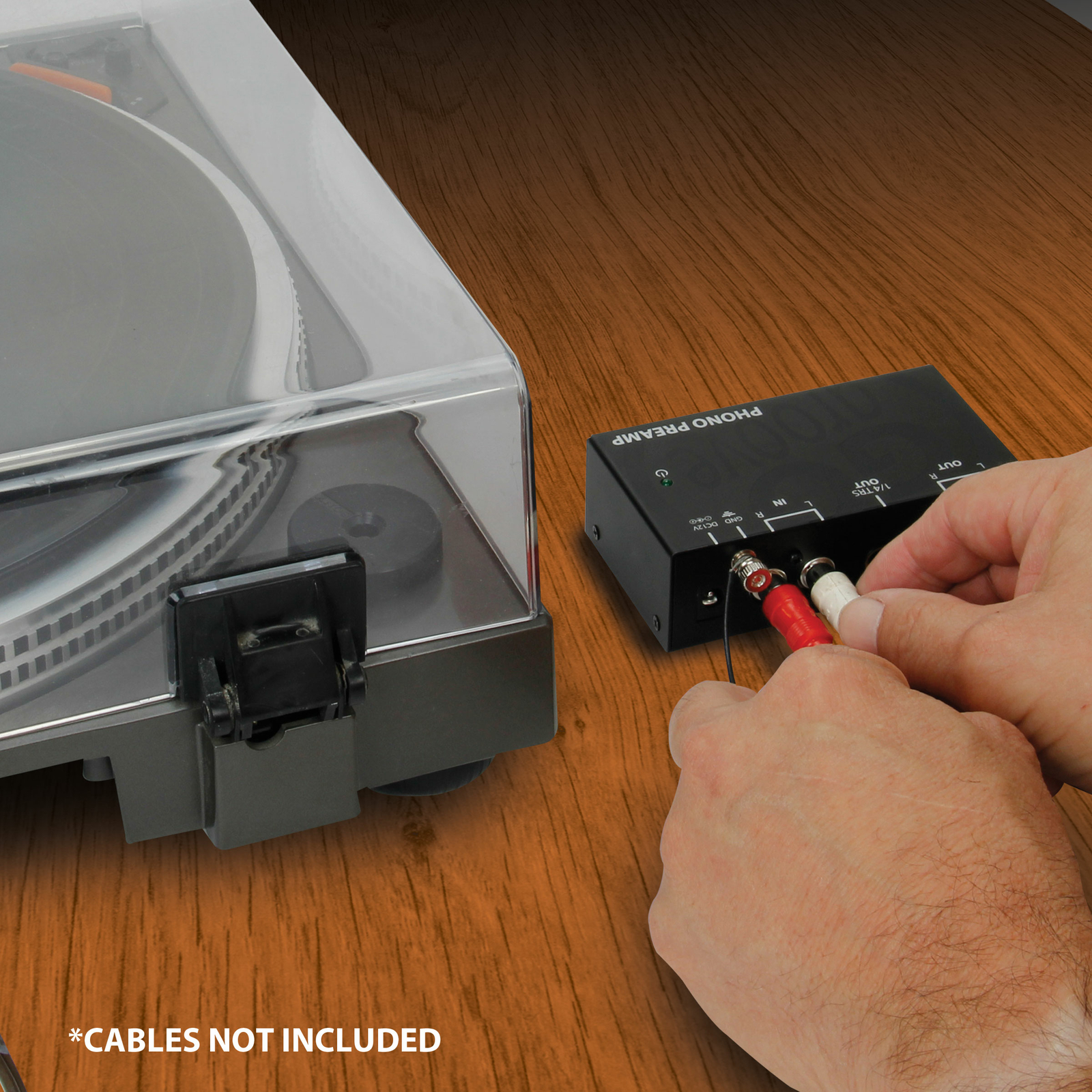 (REFURBISHED) Ultra Compact Phono Turntable Preamp with 12 Volt AC Adapter