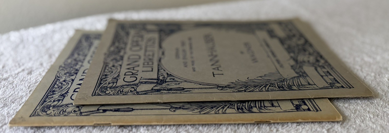 Lot of 2: GRAND OPERA LIBRETTOS, Lohengrin and Tannhauser, Oliver Ditson Co.