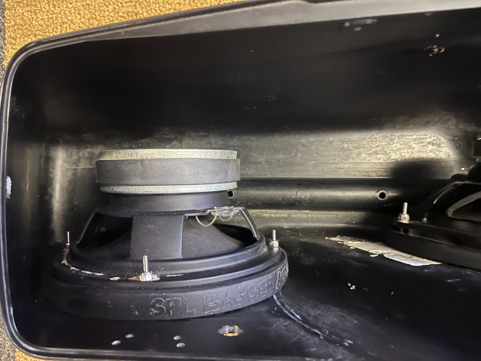 8" Quad Harley Saddlebag Speaker Mounting Ring Adapters w/GRILLS 2014-2023