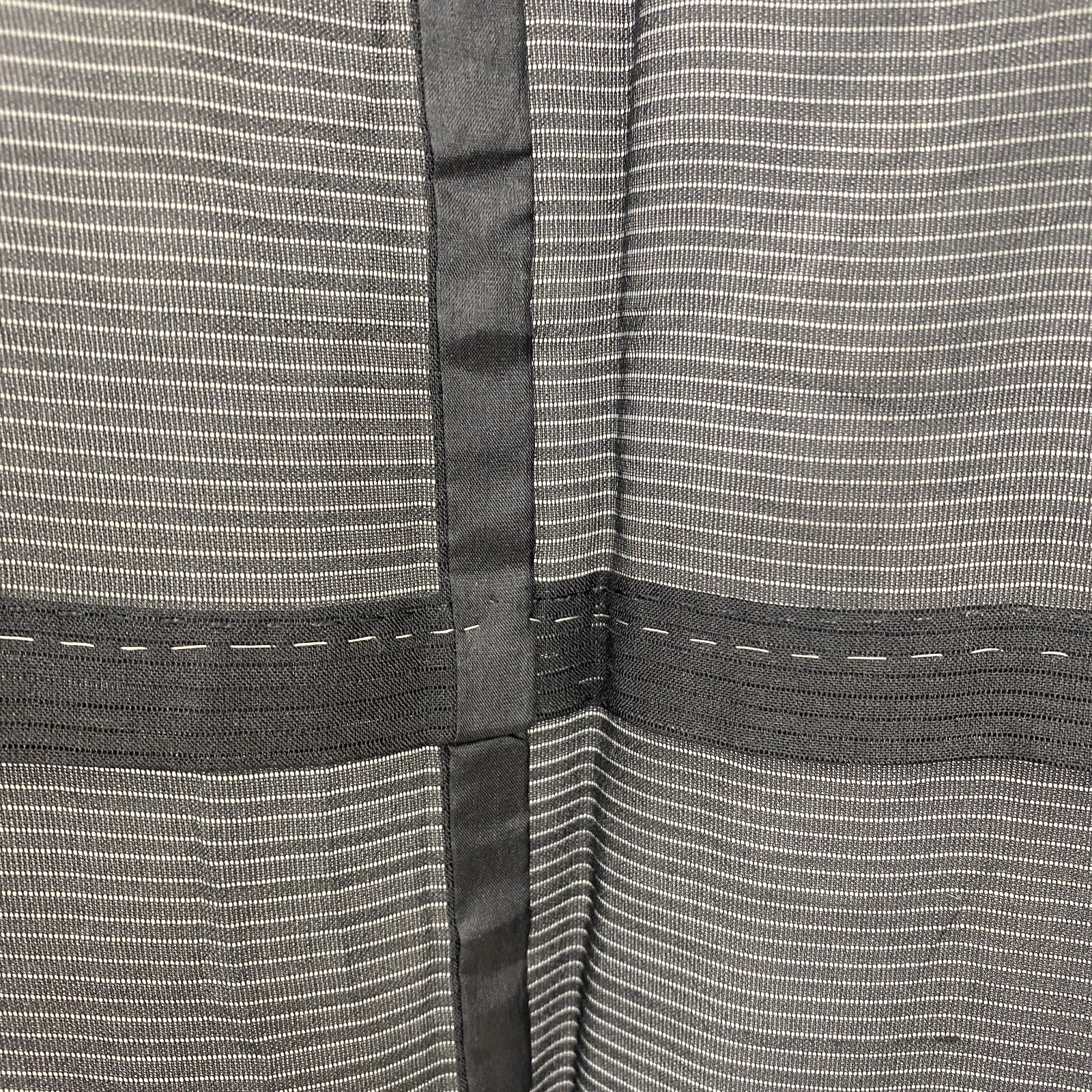 Japanese Vintage Kimono Polyester Black No Lining Family crest Length 61 in