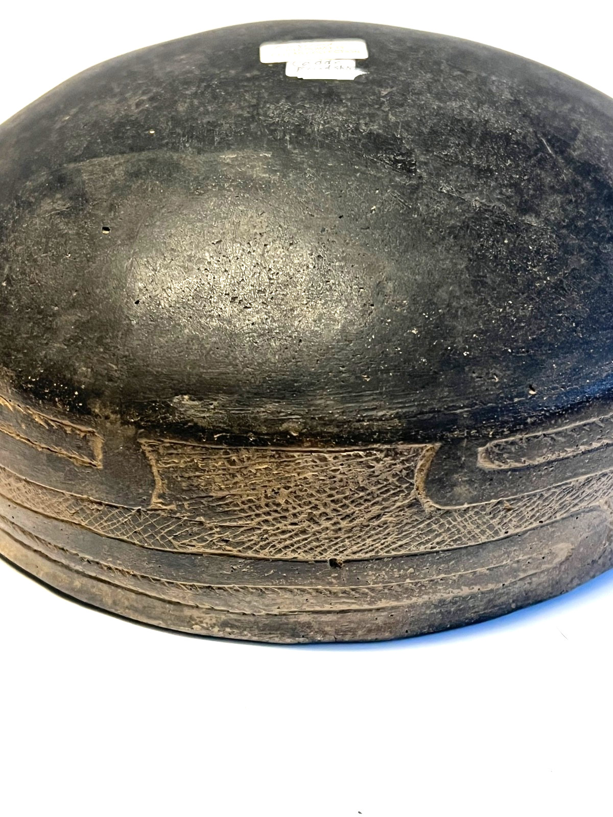 Antique Native American Indian Caddo Friendship Clay Pottery Bowl; Highly Etched