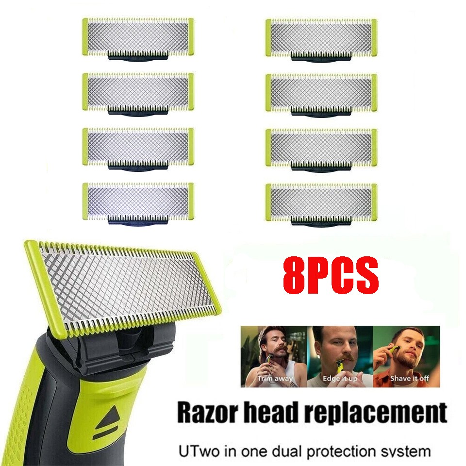 Norelco OneBlade Replacement Heads QP210/80 2/4/8Pcs for QP2520 /QP6510 /QP6520