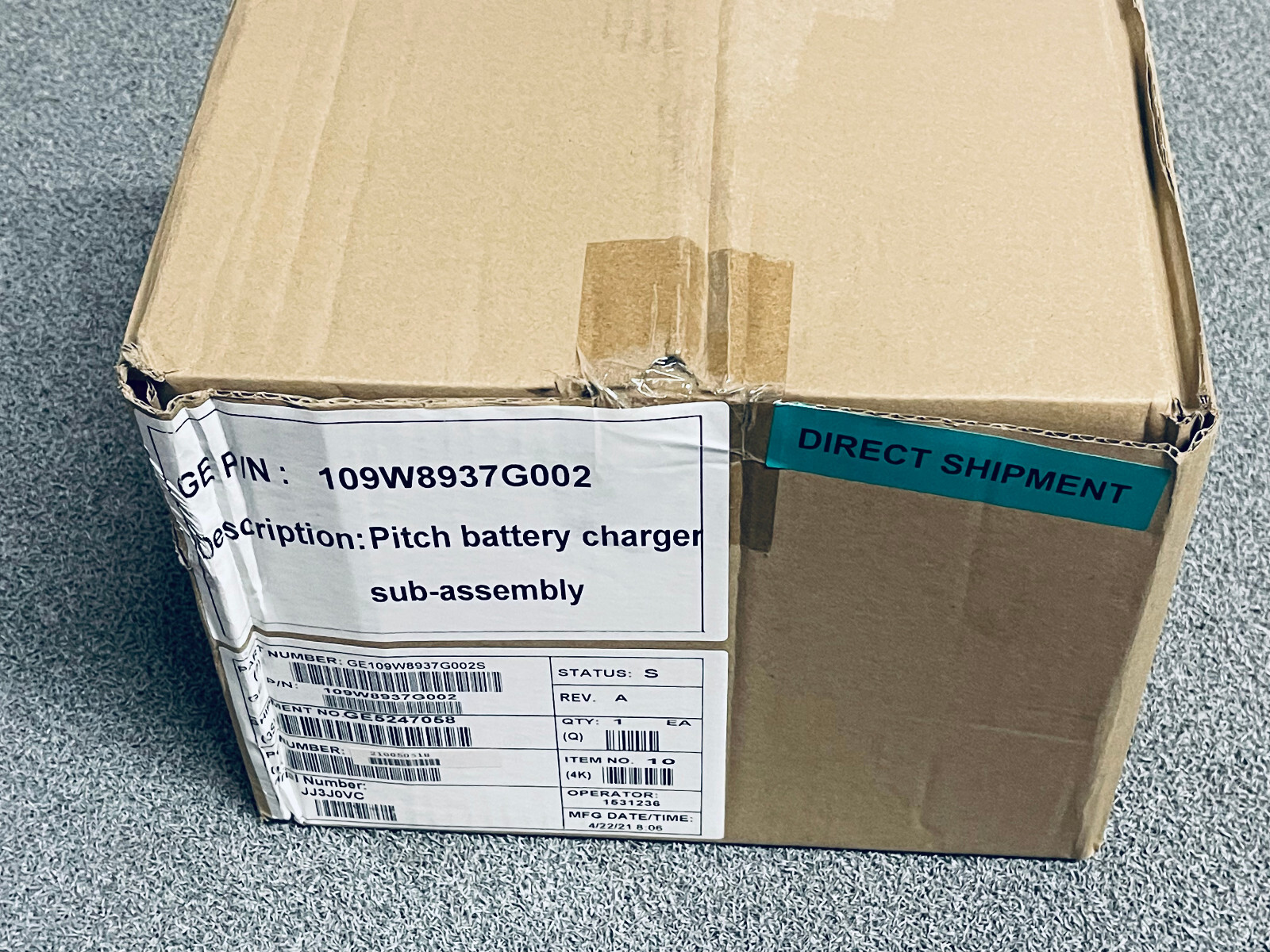 GE Power & Water 109W8937G002 Pitch Battery Charger Assembly 151X1233DD01SA02