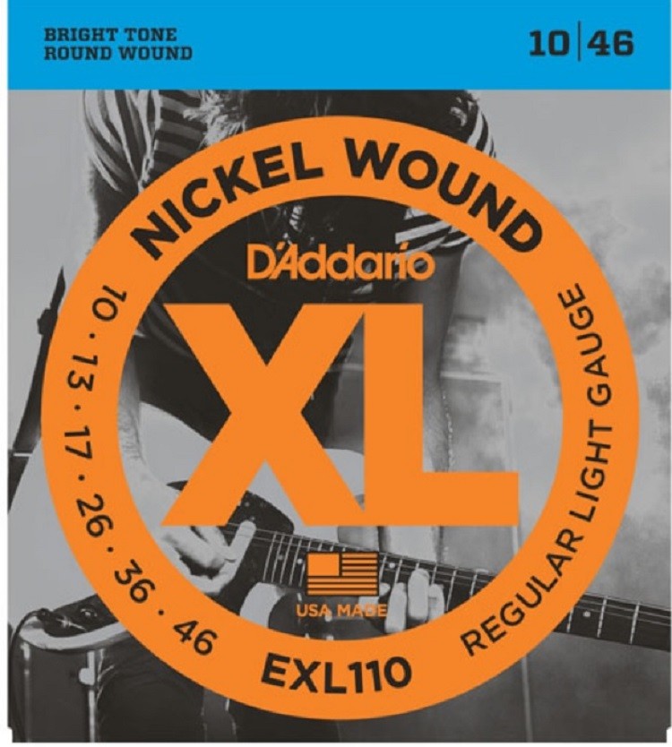 D'Addario EXL110 Electric Guitar Strings 10-46 Regular Light