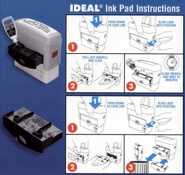 Ideal 100 Replacement Ink Pad R100 Red Ink