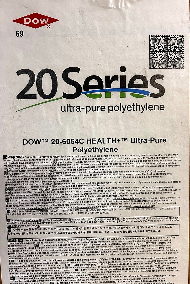 Ultra Pure Polyethylene Clear Plastic Pellets 10 lb Beads