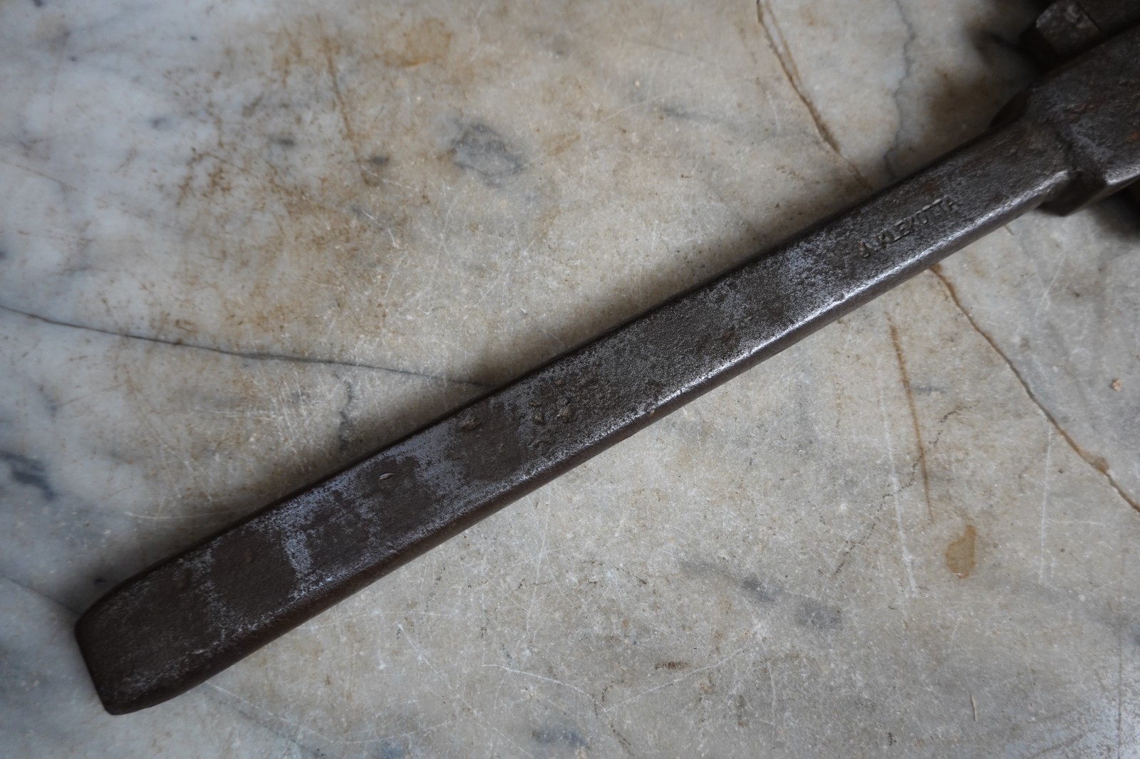 Antique STONE MASON CRANDALL TOOTHED SANDSTONE AXE HAMMER 7lb 10oz ROCK QUARRY