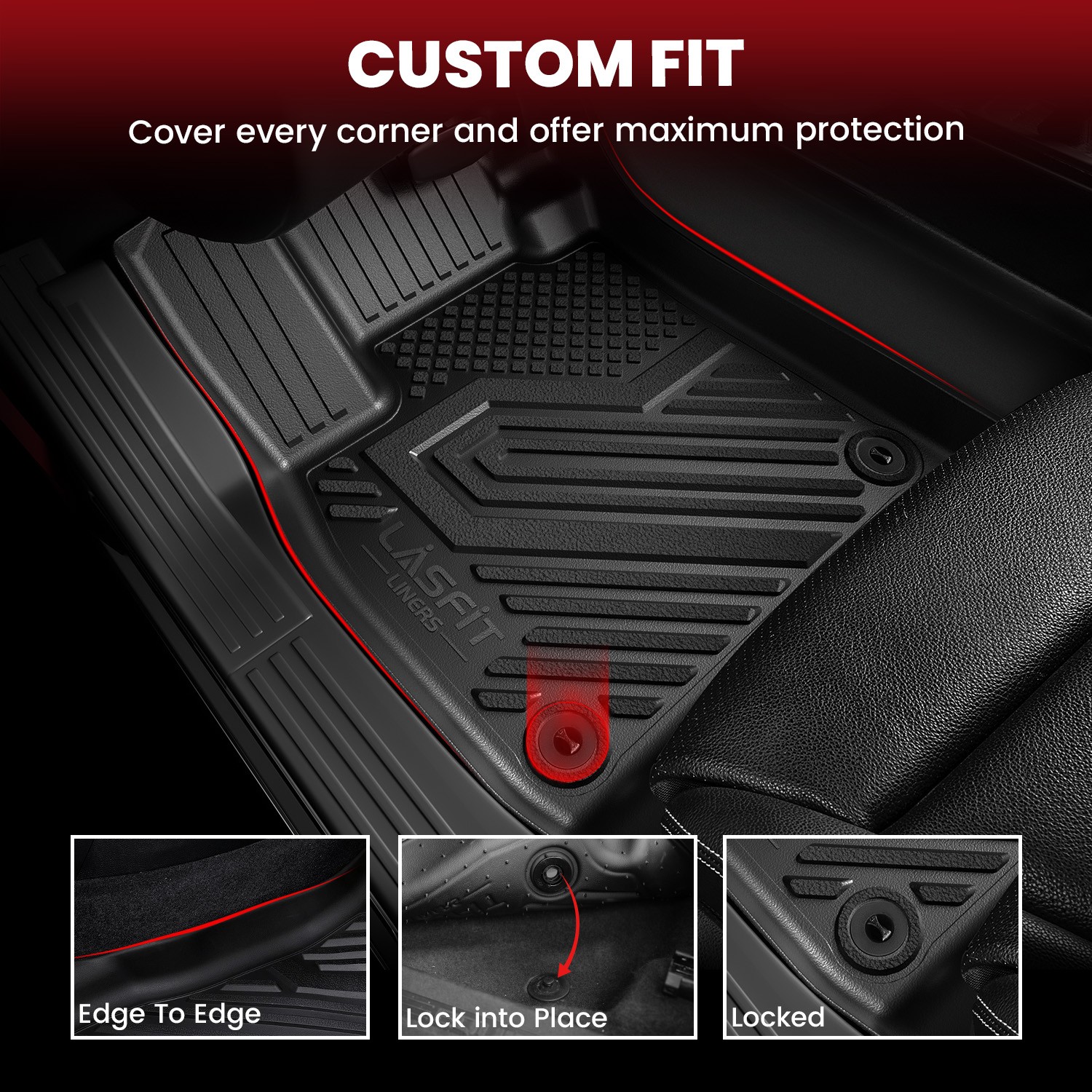 LASFIT Floor Mats & Cargo Mats for 2022-2026 Hyundai Tucson Hybrid Floor Liners