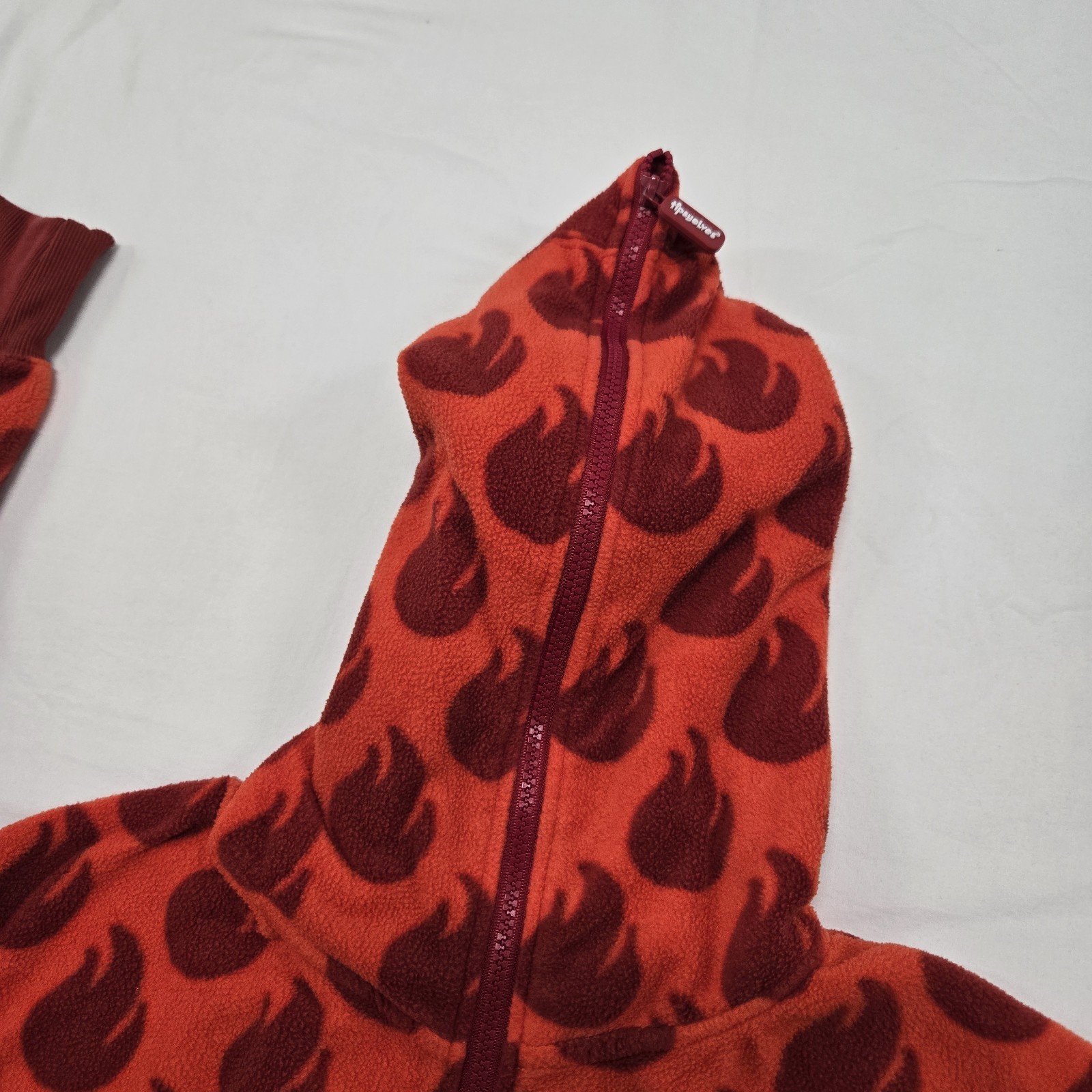 EUC Adults LARGE Taco Bell Fire Hot Sauce x Tipsy Elves Jumpsuit Pajamas One Pc.