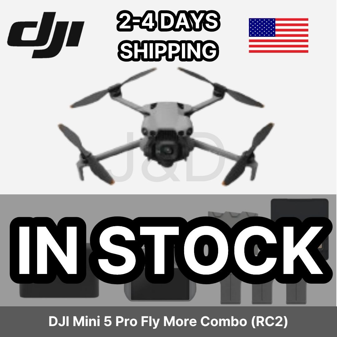 ⭐DJI Mini 5 Pro Fly More Combo (RC 2)⭐ IN STOCK✈️ FROM USA🇺🇸 2-4 SHIPPING