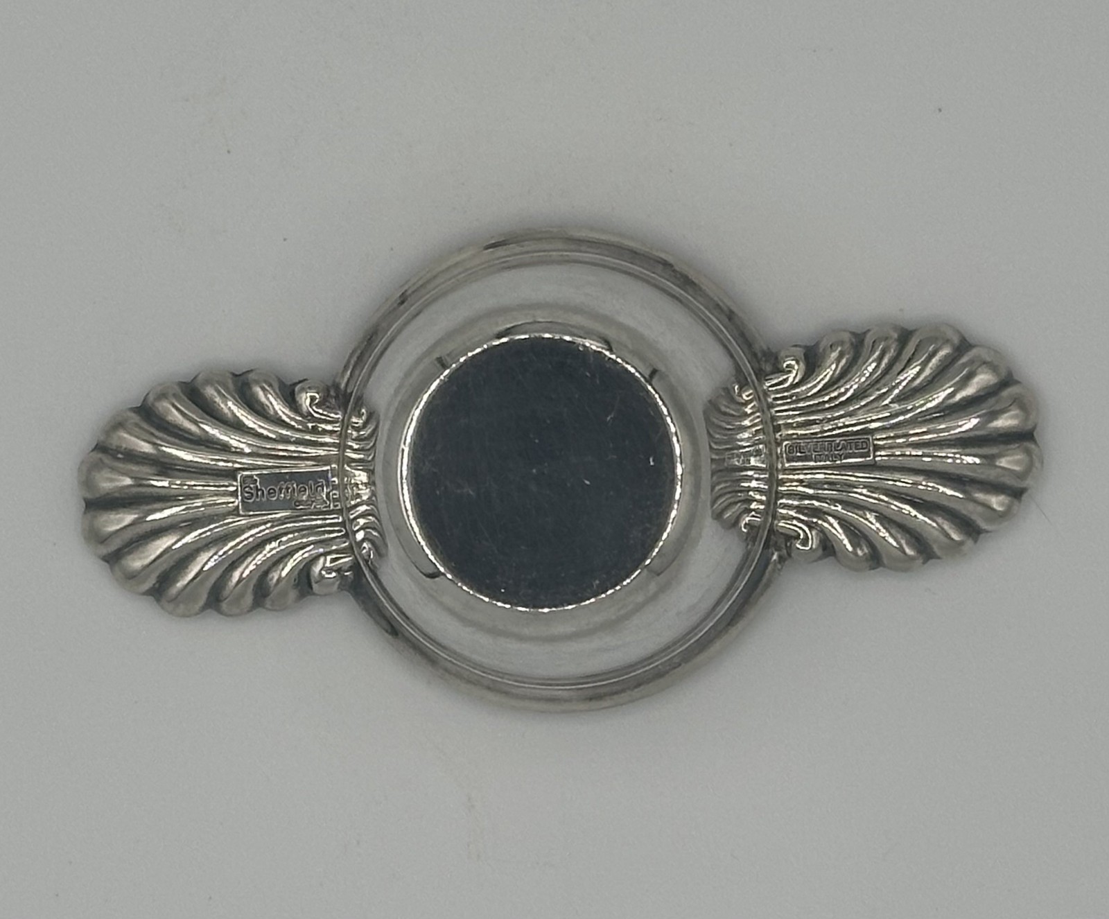 Italian Made Sheffield Co Turn & Pour Silver Plate Jigger