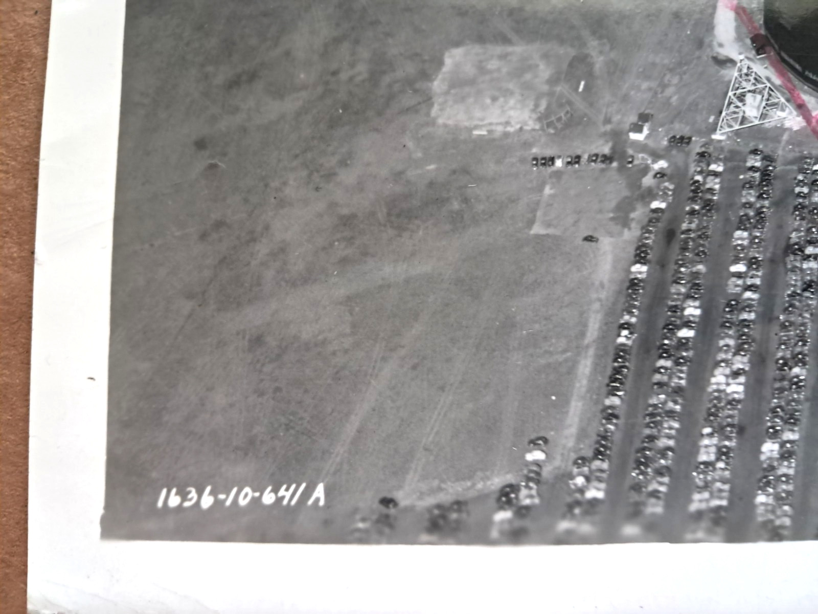 Aerial View from Blimp Goodyear Zepplin Hanger c1970s Real 8X10 Photo RARE