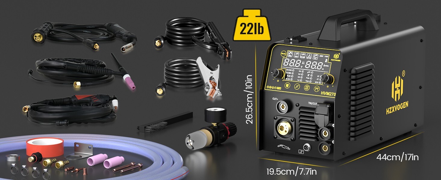 6in1 MIG/CUT/TIG/MMA Welder 220V 250A Gas/Gasless Welding Machine Plasma Cutter