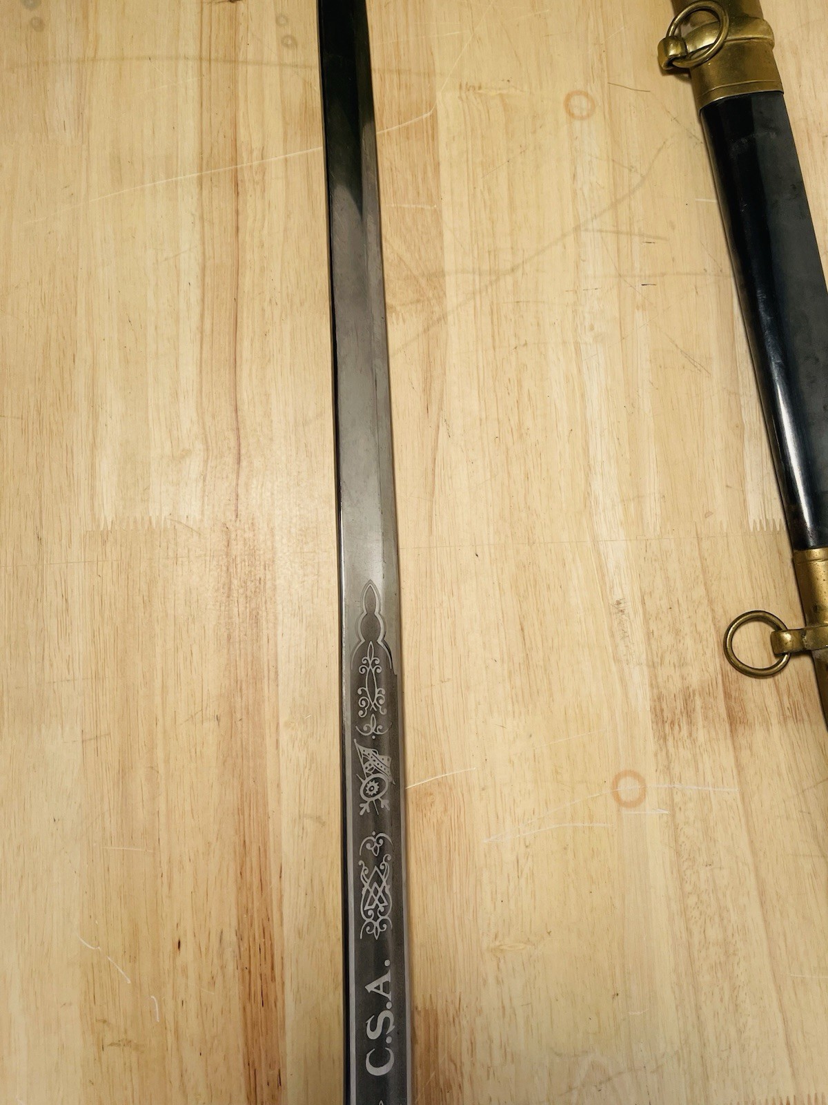 High Quality Replica Reenactment Confederate Saber sword 39 Inches Long