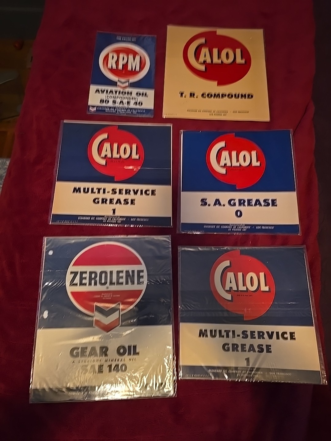 Paper Labels Vintage New Old Stock Gas Oil Advertising  Car Truck Rat Rod  Rare