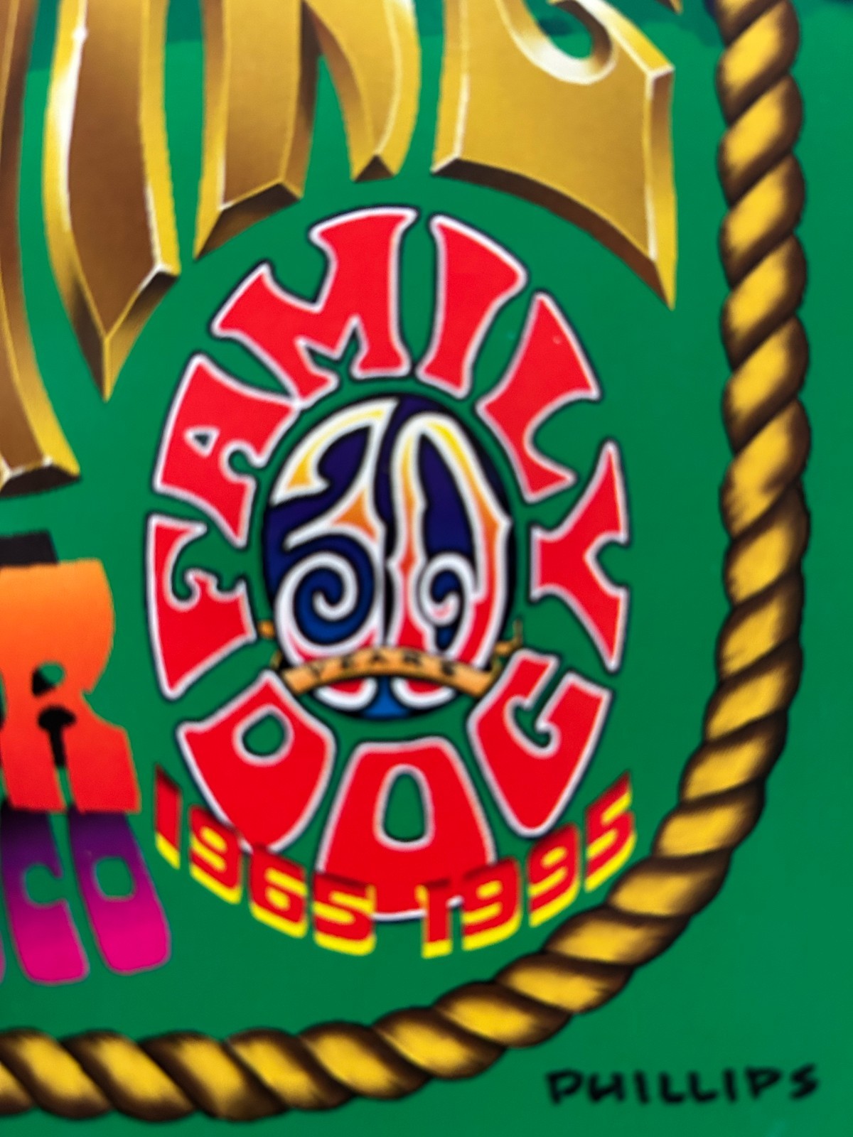 GREG ALLMAN IRON BUTTERFLY - FAMILY DOG MARITIME OPENING - FULL SIZE POSTER 1995