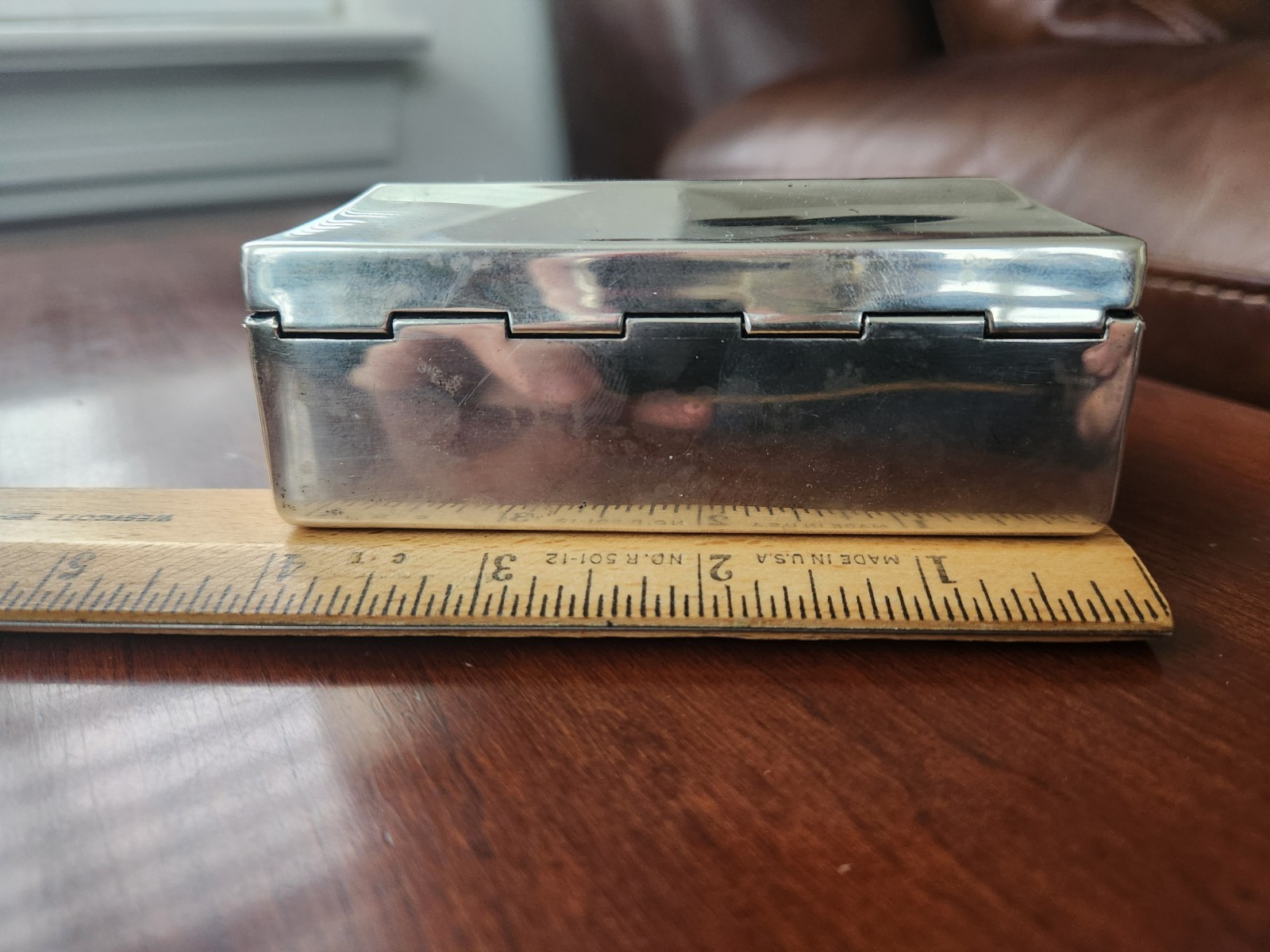 Gorham 352 Sterling Silver Cigarette Case Jewelry Trinket Box Coin Money Holder