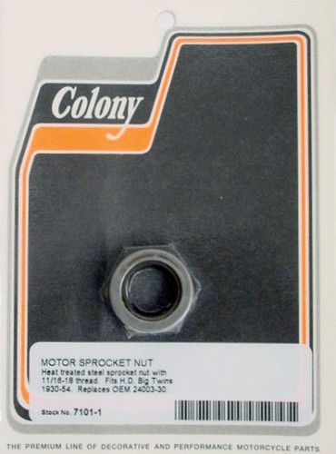 MOTOR SPROCKET NUT HARLEY PANHEAD KNUCKLEHEAD UL VL 7101-1