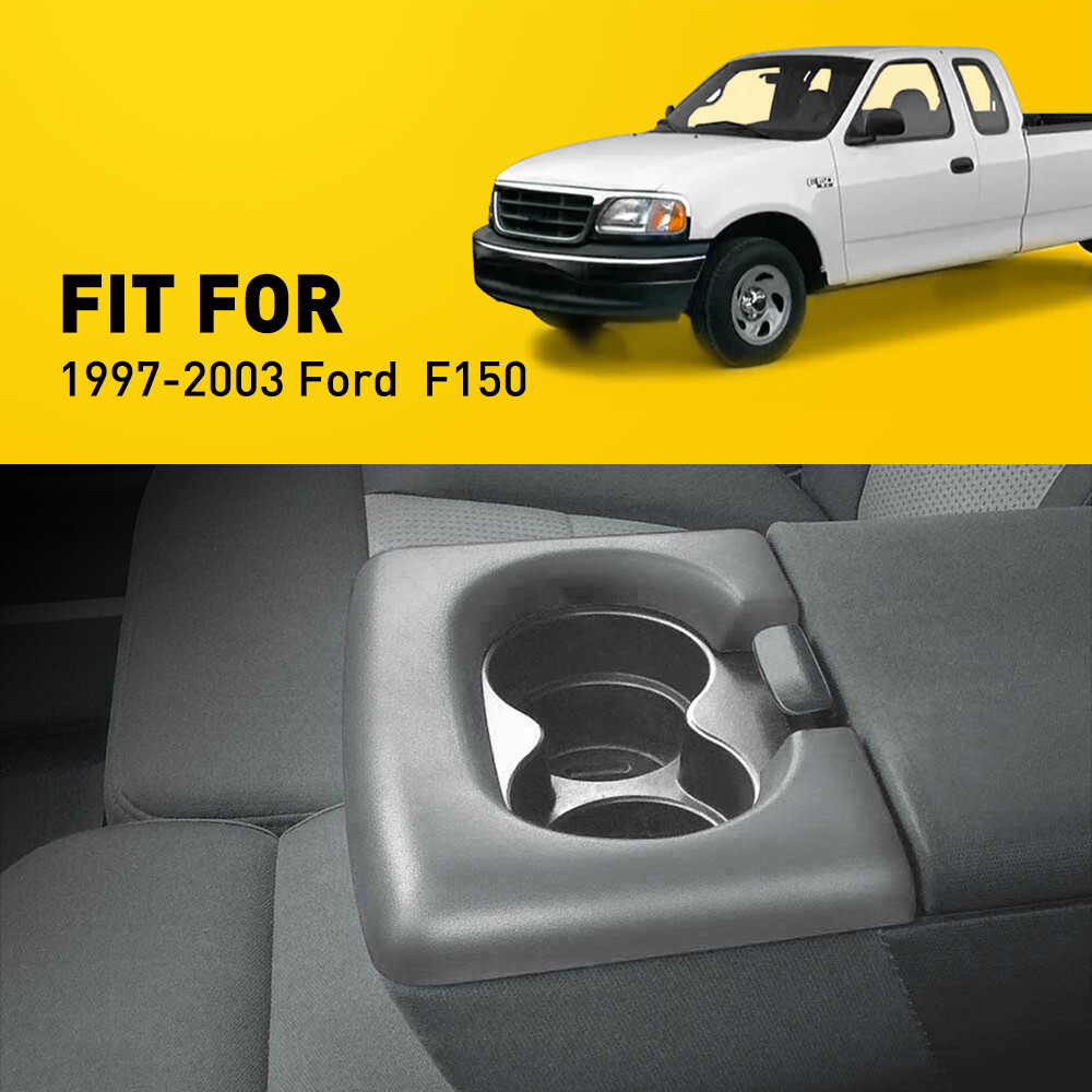 For 1997-2003 Ford F150 Center Console Cup Holder Armrest Pad Drink Bottle Stand