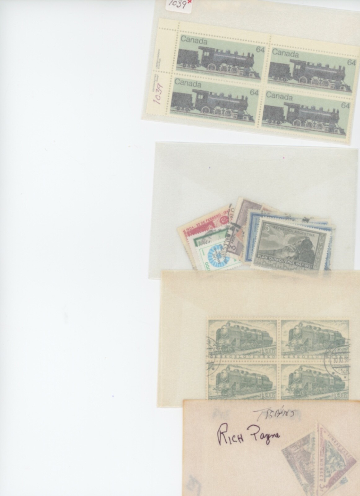 Worldwide Stamps Trains Topical TRAINS Stamps and mini-sheets (mb28