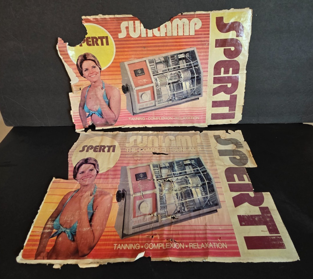 Vintage Sperti Sun Heat Lamp Table Model P-164 - Works!