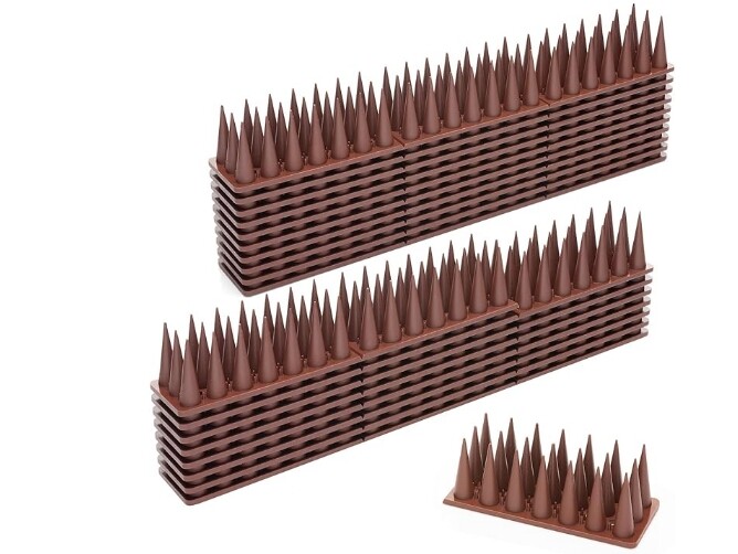 Cat Repellent Bird Spikes Fence Security Outdoor Plastic Deterrent Climb Strips