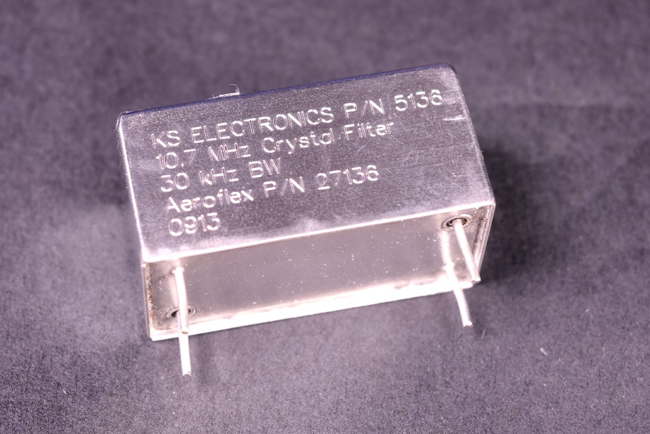 Aeroflex IFR TS-4317 FM/AM-1600 10.7 MHz Crystal Filter 30 KHz BW 2303-0000-008