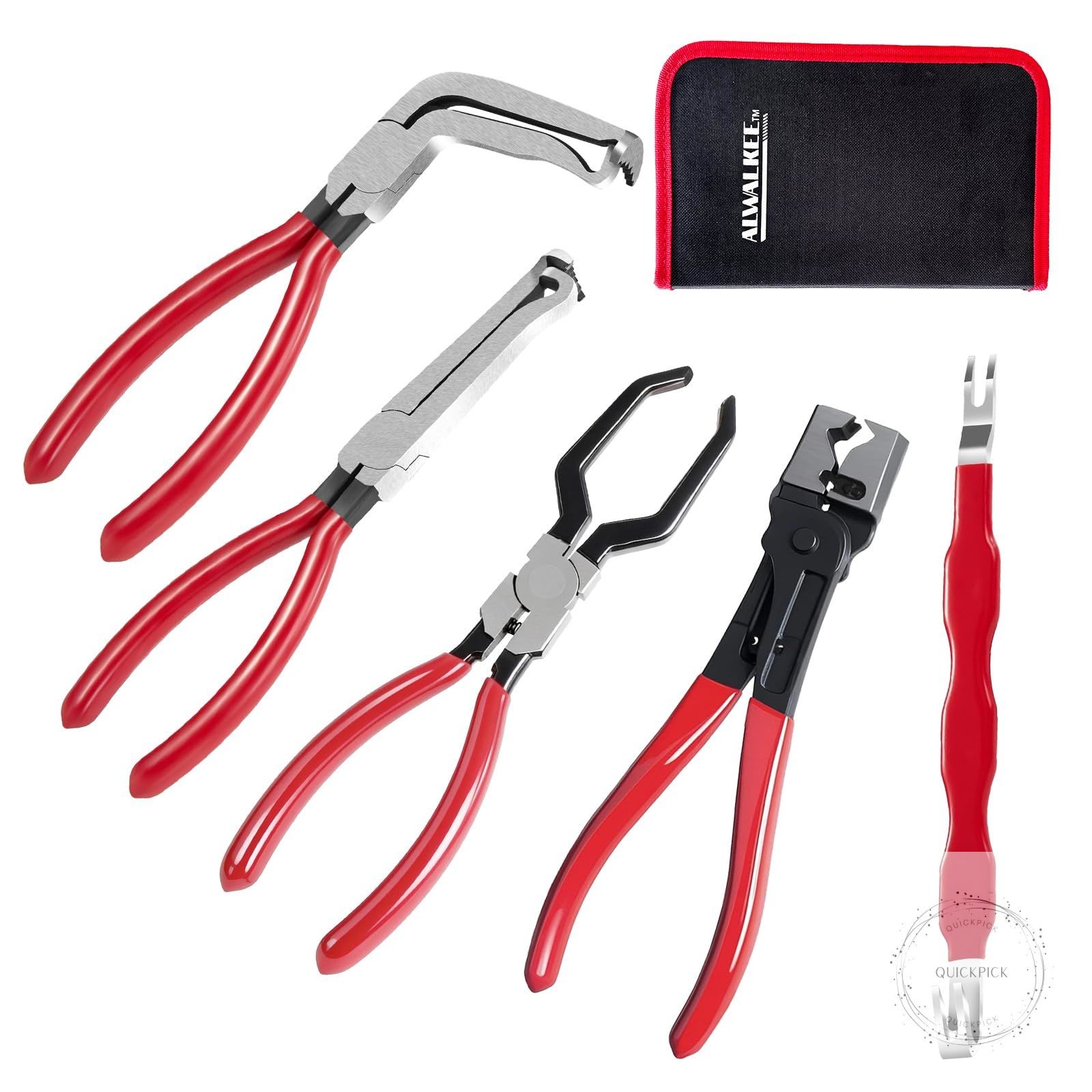 Electrical Disconnect Pliers Set, 5-Piece Professional #45 Steel Kit for Sensor