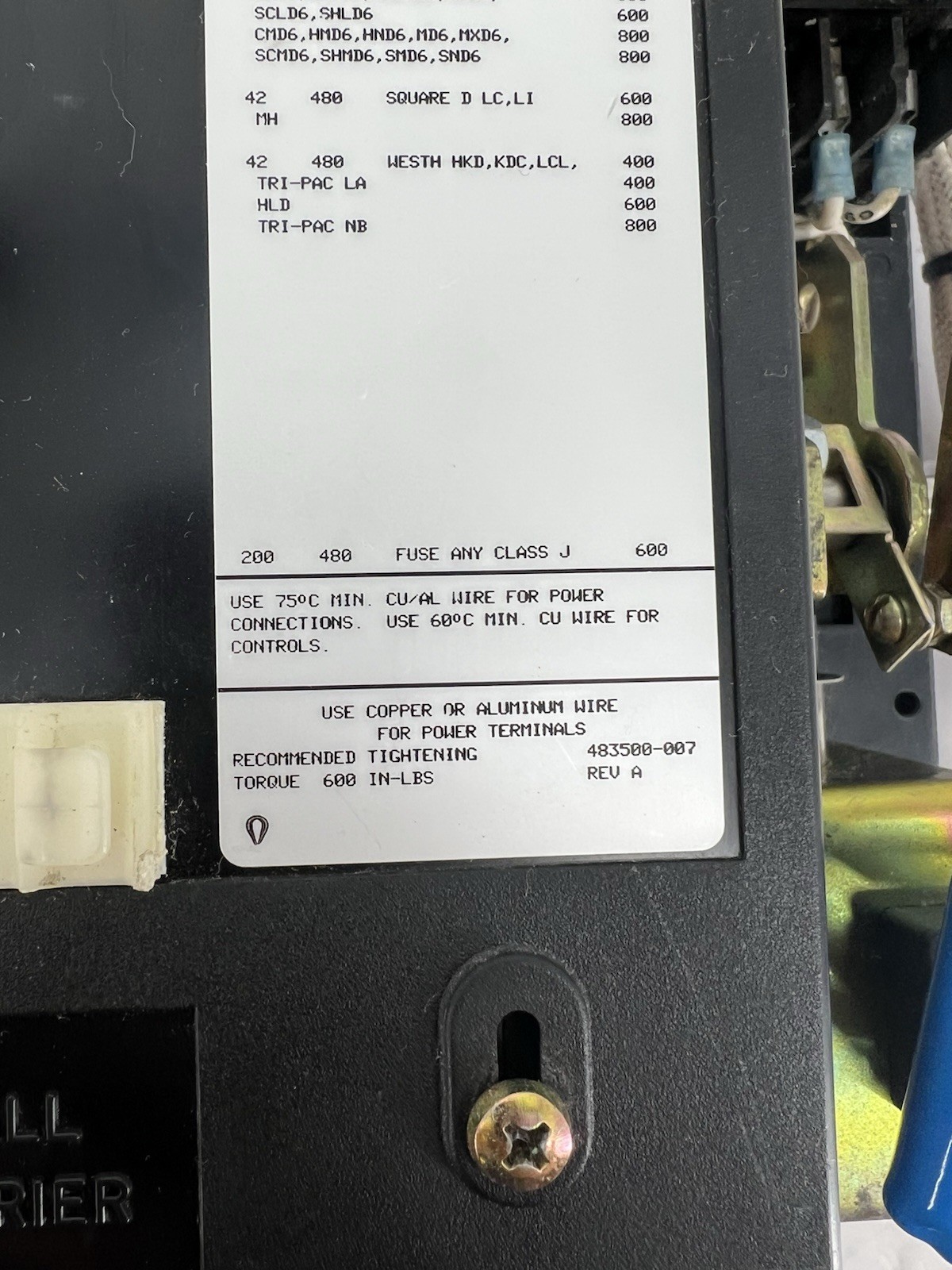 Asco 300 Series Automatic Transfer Switch, 3P, 22-35A, 3Ø, 480-600V, For Motors