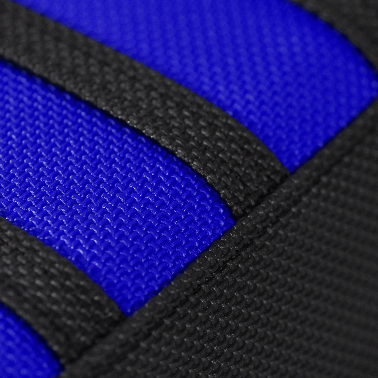 Yamaha PW 50 High Traction Gripper Seat Cover BLACK/ BLUE/ BLACK ribs #91