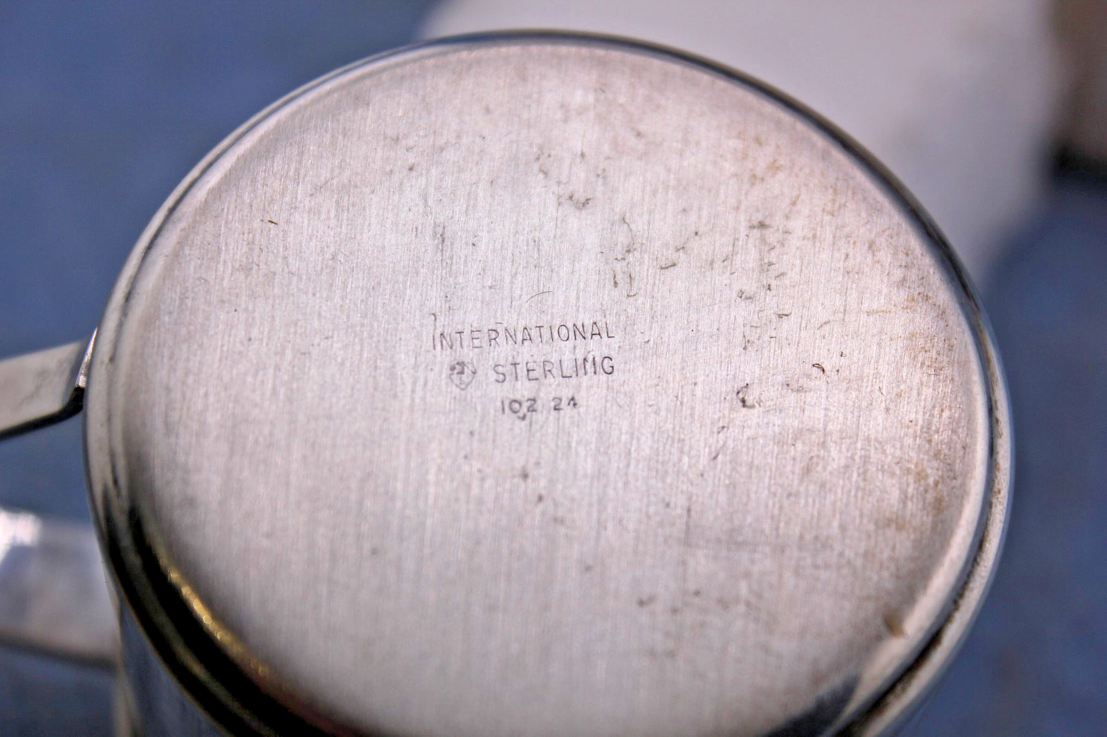 INTERNATIONAL STERLING SILVER BABY CUP READY FOR YOUR BABIES MONOGRAM