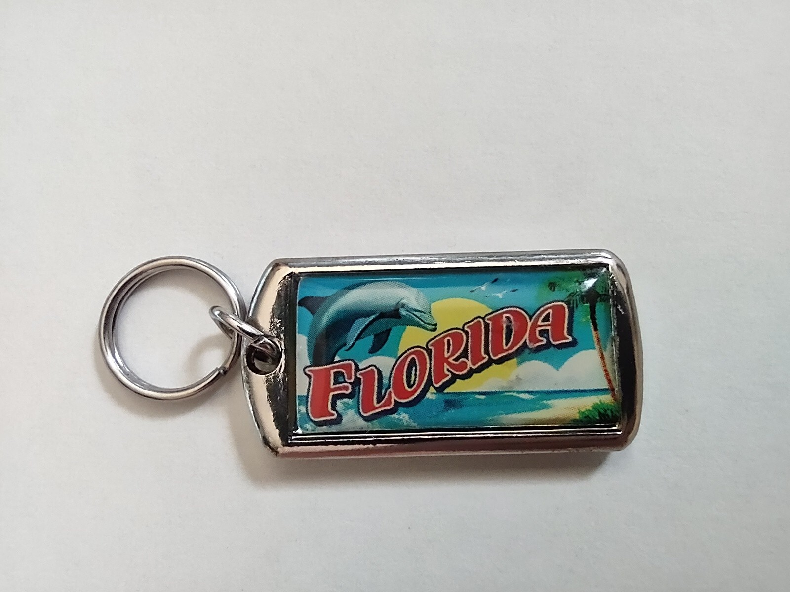 Florida Personalized Keychain Lauren Sunshine State Name Dolphin 1 1/2"