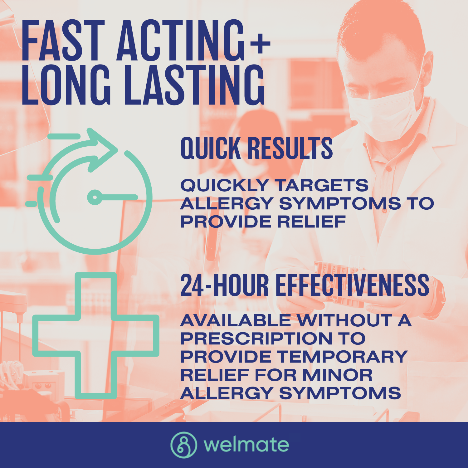 WELMATE Allergy Relief | Diphenhydramine 50 mg | 1000 Count Capsules